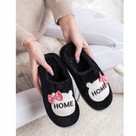 Bona Pantofole da casa nero 2