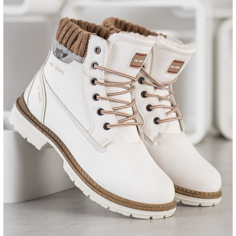 SHELOVET Nuove scarpe scarponi da trekking bianca 1