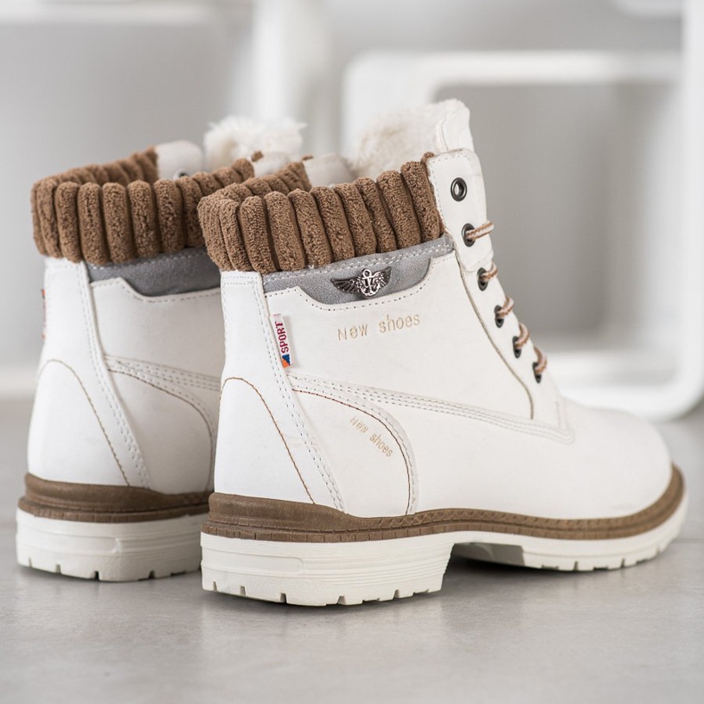 SHELOVET Nuove scarpe scarponi da trekking bianca 2