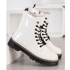 SHELOVET Trappers bianchi laccati bianca 1