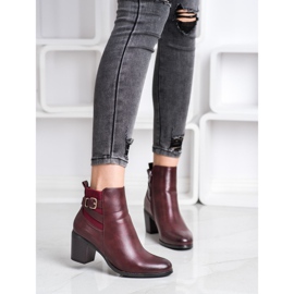 Ideal Shoes Stivali casual bordeaux rosso 2