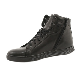 KENT sneakers da uomo in pelle nere Chris nero 1