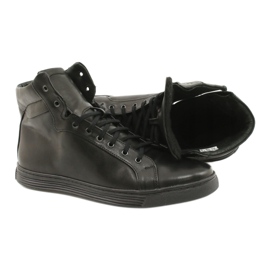 KENT sneakers da uomo in pelle nere Chris nero 4
