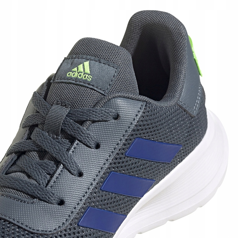 Adidas Tensaur Run K grigio FV9444 scarpe da bambino blu verde 2