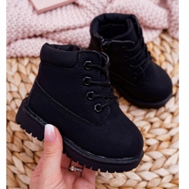 FRROCK Stivali Trappers per bambini Nero Dexter 1