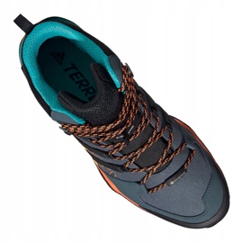 Scarpe Adidas Terrex Swift R2 Mid Gtx M FV6840 nero arancia grigio verde 3