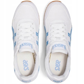 Asics Tiger Runner scarpe da donna bianche e blu 1192A160 102 bianco 1