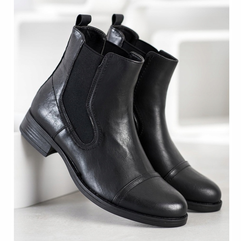 Super Mode Stivaletti Chelsea classici nero 2