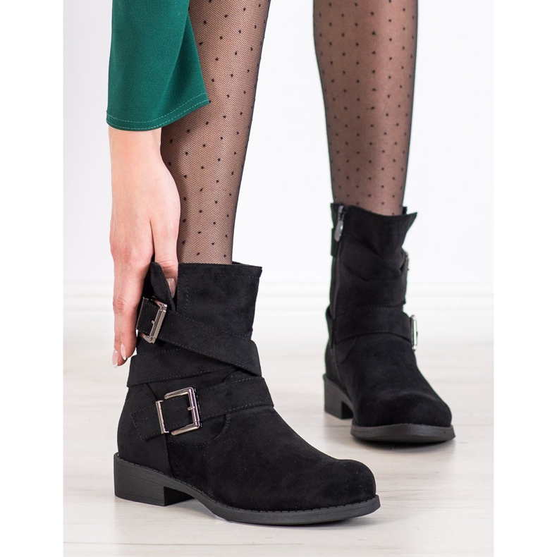 SDS Lavoratori in pelle scamosciata nero 1