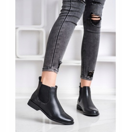 Ideal Shoes Caldi stivali Chelsea nero 1