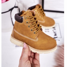 Stivali caldi per bambini Trappers Caramel Woody multicolore giallo 1