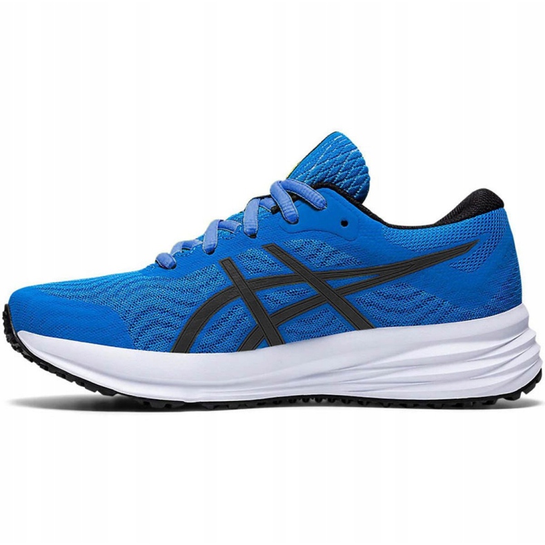Asics Patriot 12 Gs Jr 1014A139 401 scarpe da corsa nero blu 2