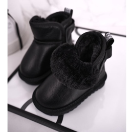 Apawwa Stivali Da Neve Per Bambini Neri Con Pelliccia Charlotte Nera nero 1