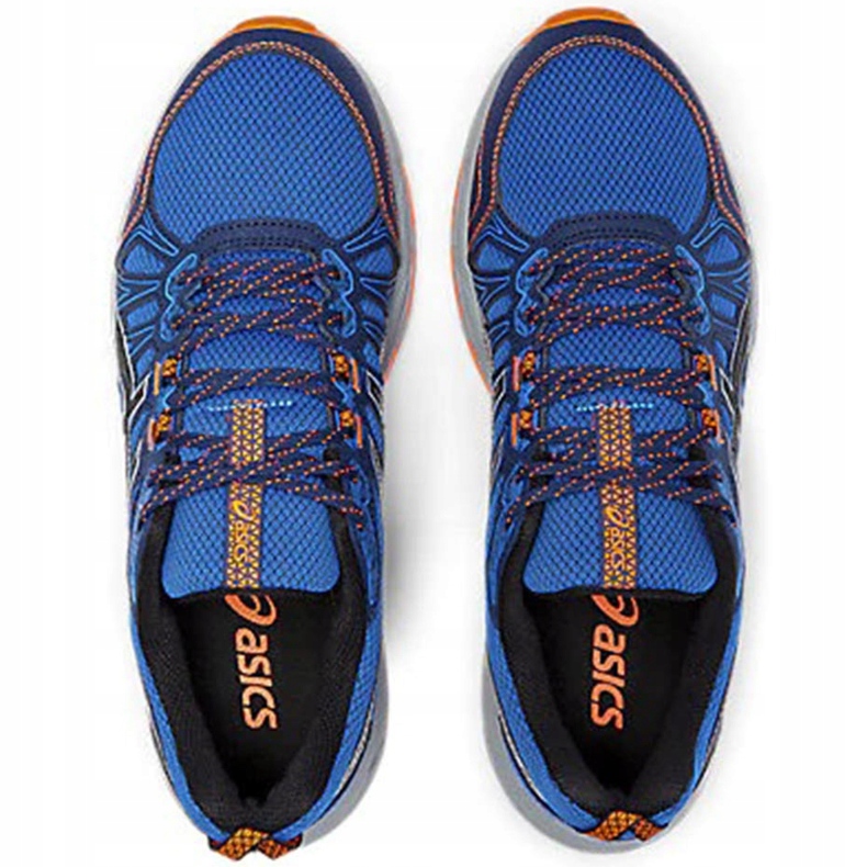 Uomo Asics Gel Venture 7 scarpe da corsa blu-arancio 1011A560 400 1