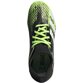 Scarpe da calcio Adidas Predator 20.3 Fg Jr EH3024 arancione, nero, verde nero 1