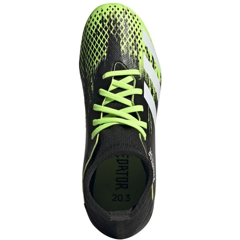 Scarpe da calcio Adidas Predator 20.3 Fg Jr EH3024 arancione, nero, verde nero 1