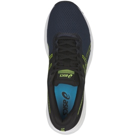 Asics Gel Phoenix 9 T822N 400 scarpe da corsa da uomo nero blu navy giallo 1