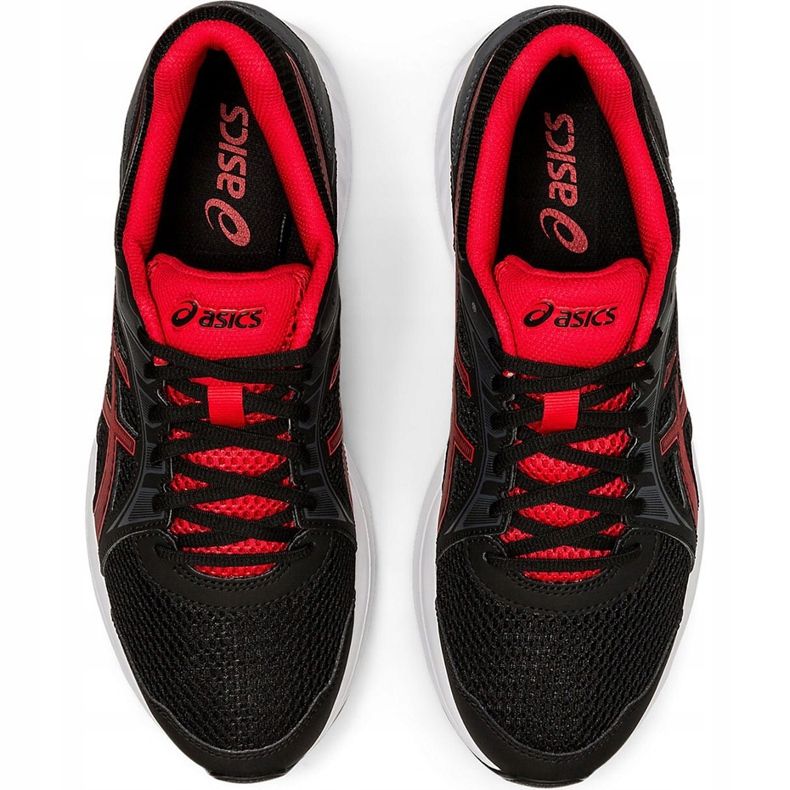 Asics Jolt 2 scarpe da corsa da uomo nere e rosse 1011A167 005 nero 1