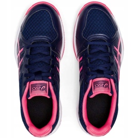 Asics Upcourt 3 scarpe da pallavolo da donna, blu navy-rosa 1072A012 407 1