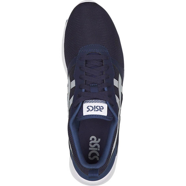 Scarpe da uomo Asics Lyte Jogger blu navy H832N 5896 bianca 1