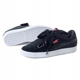 Puma Suede Heart Street 2 W 366780 01 nero rosa 1