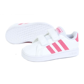 Scarpe Adidas Grand Court I Jr EG3815 bianca nero 1