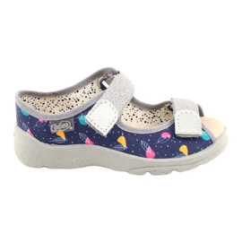 Scarpe per bambini Befado 869X144 blu d'argento grigio 1