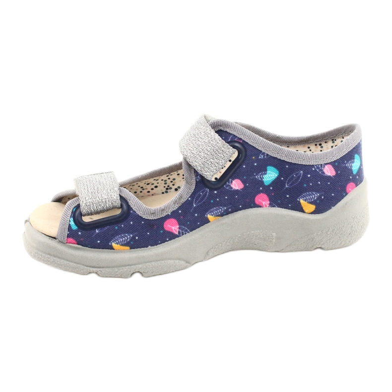 Scarpe per bambini Befado 869X144 blu argento grigio 2