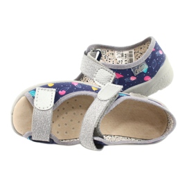 Scarpe per bambini Befado 869X144 blu argento grigio 5
