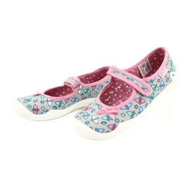 Scarpe per bambini Befado 114Y409 blu rosa grigio 3