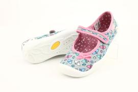 Scarpe per bambini Befado 114Y409 blu rosa grigio 4