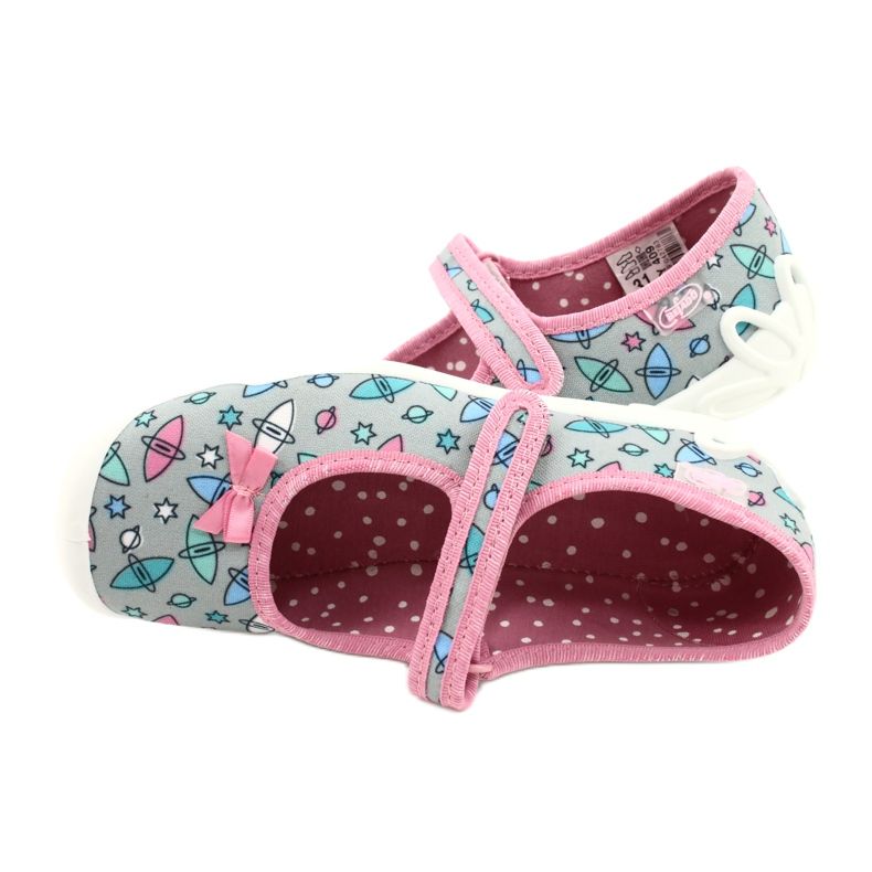 Scarpe per bambini Befado 114Y409 blu rosa grigio 5