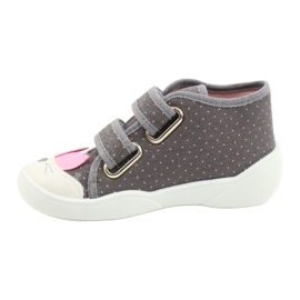 Scarpe per bambini Befado 212P059 rosa grigio 2
