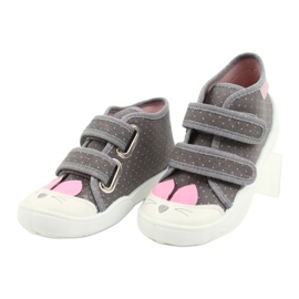Scarpe per bambini Befado 212P059 rosa grigio 3
