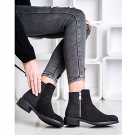 Bestelle Stivali alla moda con cerniera nero 1