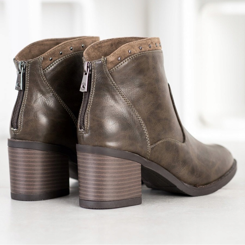 Kylie Stivali casual in ecopelle marrone 1