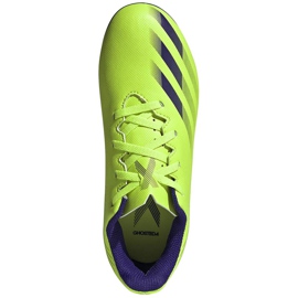 Scarpe da calcio Adidas X Ghosted.4 FxG Junior verde EG8220 1