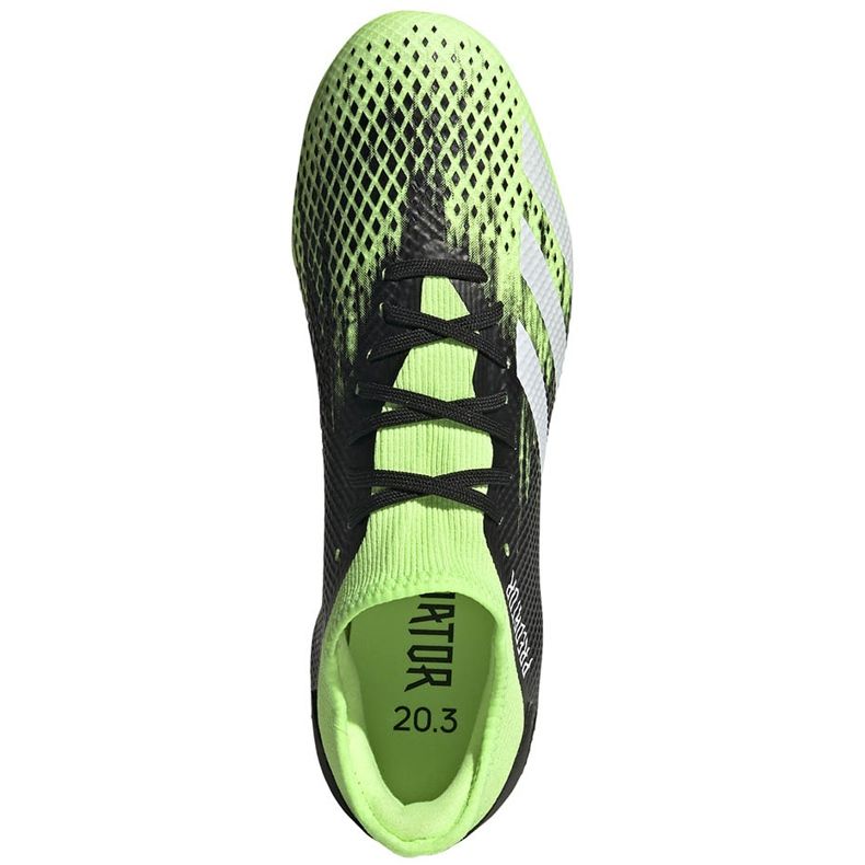 Scarpe calcio adidas Predator 20.3 L Fg verdi e nere EH2922 verde 1