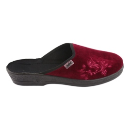 Pantofole Befado velluto 219D427 pantofole bordeaux nero rosso multicolore 5