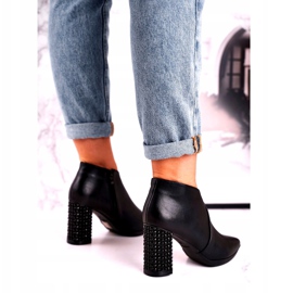 Stivali da donna sul post Sergio Leone nero BT497 3