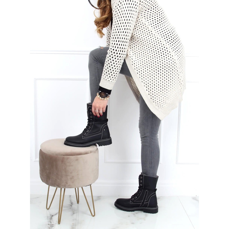 Lavoratori allacciati neri 4667 Black nero 2