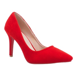 I tacchi rossi in velluto di Francine rosso 1