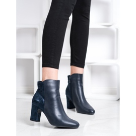Kylie Stivali blu navy su un pilastro 1