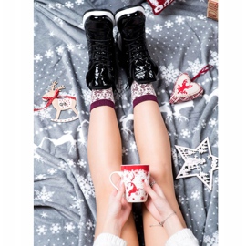 SHELOVET Comodi scarponi da neve nero 1