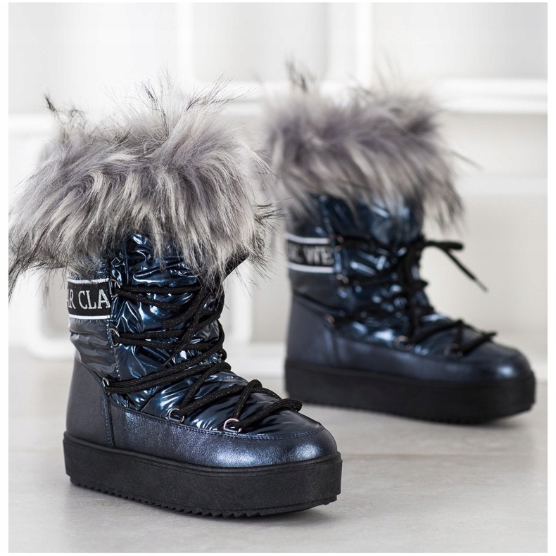 SHELOVET Stivali Da Neve Con Pelliccia blu navy blu 1