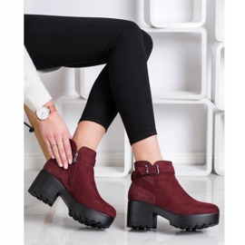 Best Shoes Stivali leggeri sulla piattaforma rosso 1