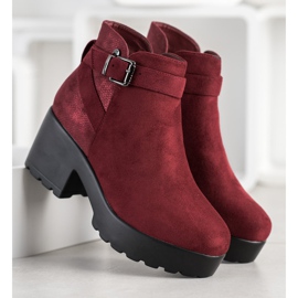 Best Shoes Stivali leggeri sulla piattaforma rosso 2