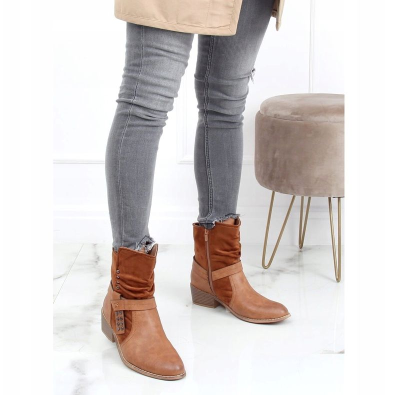 Camel Z1122 Stivali da donna color cammello marrone 1