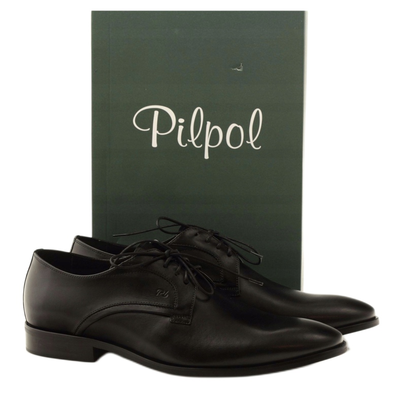 Scarpe classiche da uomo Pilpol 1329 nere nero 4