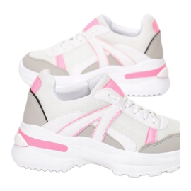 Vices Morse 8539-83-bianco / rosa bianca grigio 1
